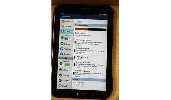 tablet pc SAMSUNG, GT-N5110, cap 16Gb, met gebruikssporen wo krassen, zonder lader, paswoord niet gekend, werking niet gekend